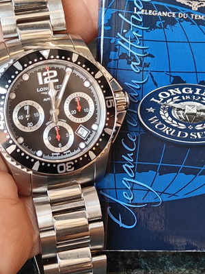 Longines Hydroconquest 41mm αυτόματο χρονογράφο ρολόι καταδυτικό σαν καινούργιο