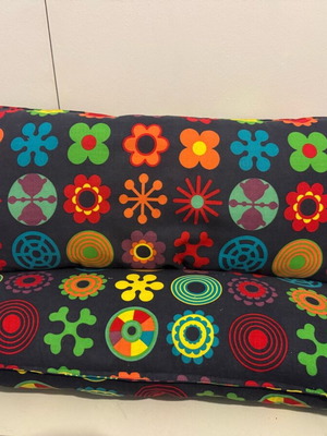 Narrow colorful pillows like new, 60x28 cm