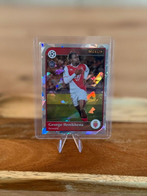 George Ilenikhena 2024-25 Topps Merlin Cracked Ice Refractor RC new