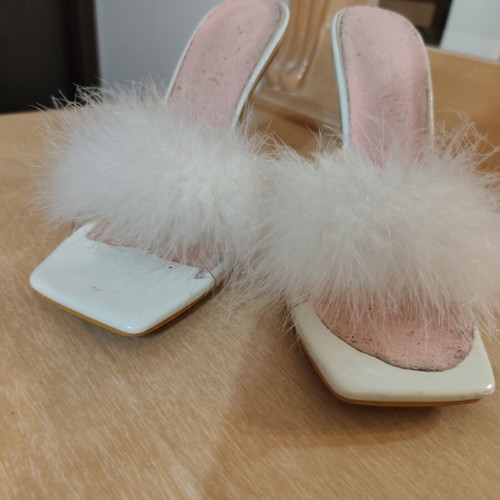 Clear sandals Shein size 40 used