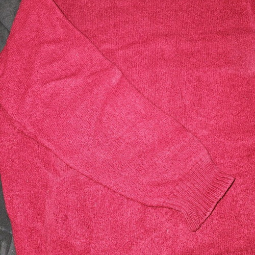 Sisley wool sweater like new, red