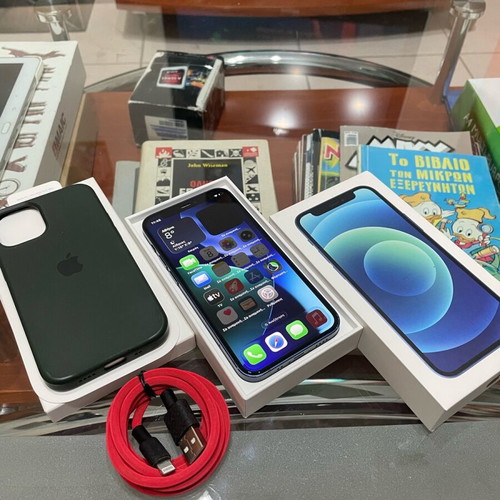 iPhone 12 mini 64 GB blue like new with accessories