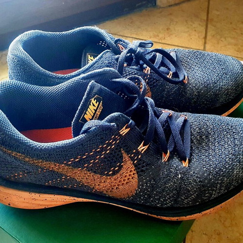 Nike running shoes size 41 used, gray and orange