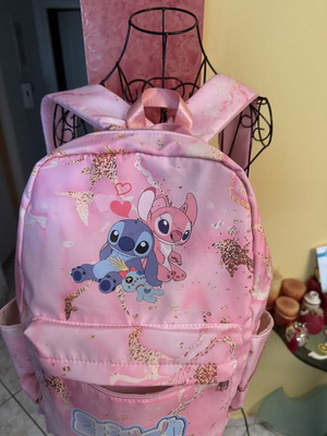 Σακίδιο πλάτης Stitch Pink Edition μεταχειρισμένο, παιδικό σχολικό