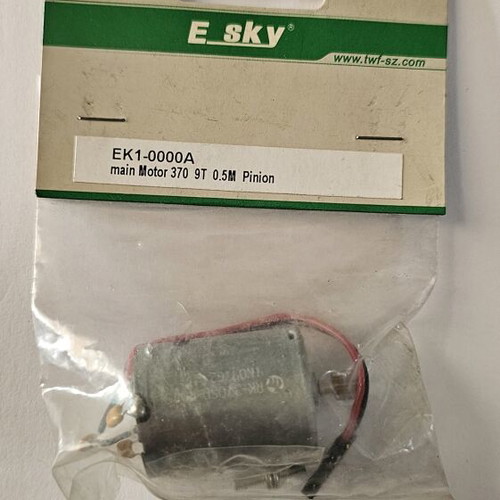 E-Sky EK1-0000A Main Motor 370 9T 0.5M pinion like new