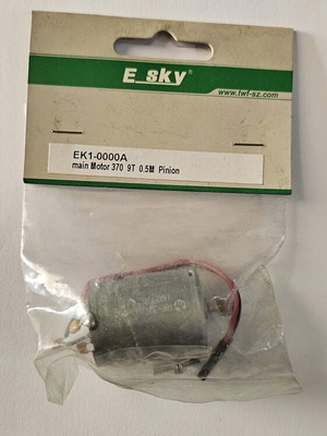E-Sky EK1-0000A Main Motor 370 9T 0.5M pinion like new