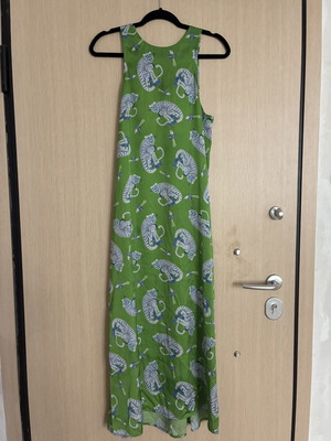 Milkwhite Monkey Dress, green and white