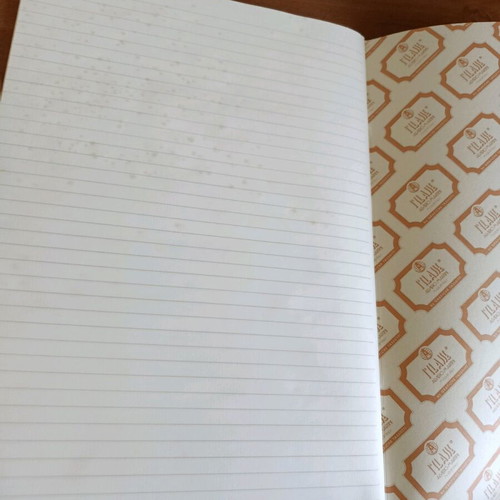 Notebook with vintage map used, hardcover