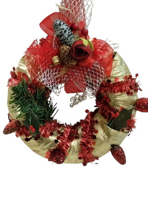 Christmas wreath handmade new with 2026, 22cm