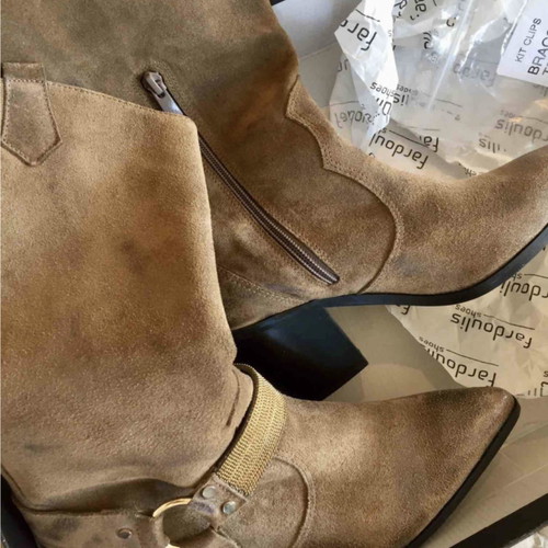 Suede leather western boots Fardoulis size 37 new