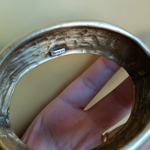 Vintage handmade Goti bracelet from brass used
