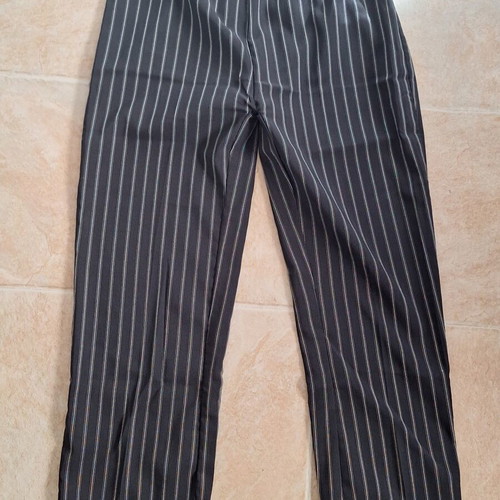 Women's pants used with stripes, size XL, black