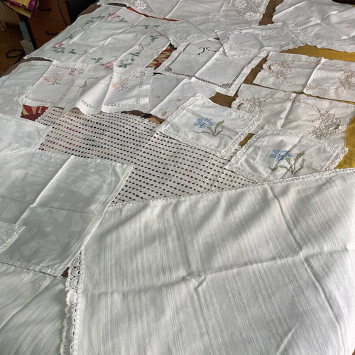 Vintage napkins used, pack of 20