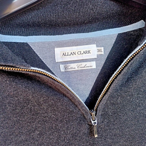 Пуловер Allan Clark мъжки сив XL като ново