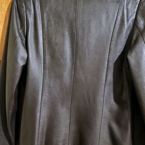 Women's leather jacket brown like new, size M