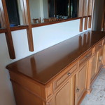Antique Walnut Buffet with Mirror, New