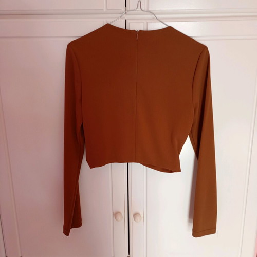 Crop top Zara brown new size M