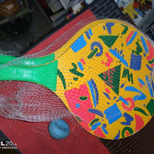 Beach rackets new, wooden old-style for games