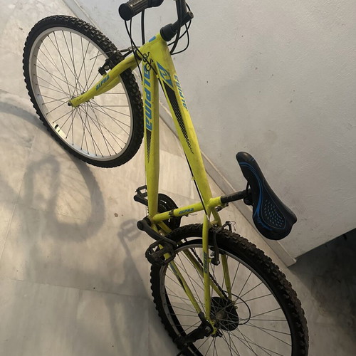 Alpina Yellow Mountain Bike used with 27 inch wheels and V-Brakes