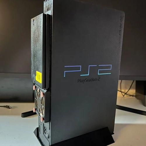Vertical stand for PS2 Fat inspired by original Sony stand made to order