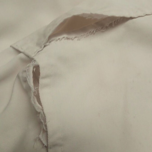 Beekeeping overall used with shoulder tear, easy to repair