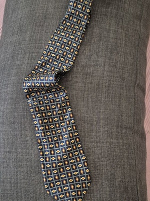 Vintage tie like new, blue and yellow