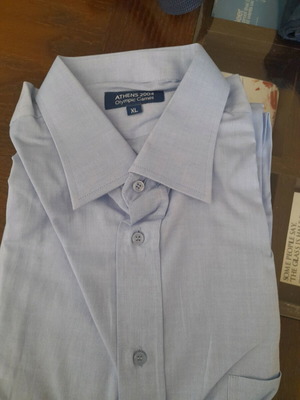 Athens 2004 shirt XL unused, light blue long sleeve