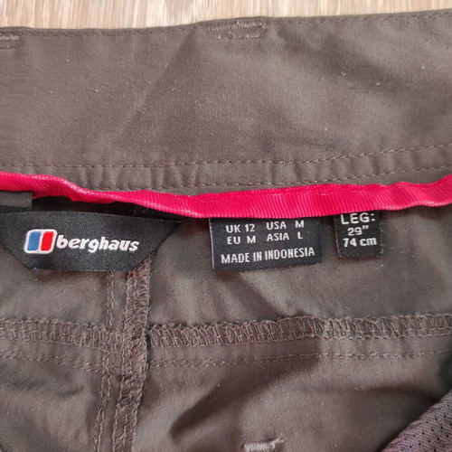 Berghaus hiking trousers men's size M like new, grey