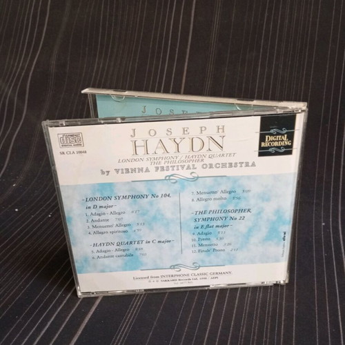 Joseph Haydn London Symphony Haydn Quartet The Philosopher CD like new, classical