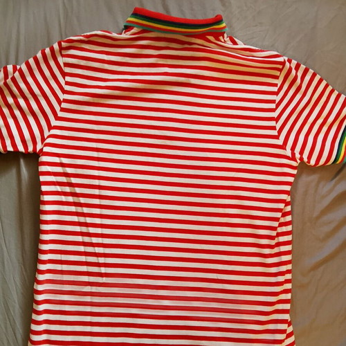The Bostonians Striped Polo Shirt red and white size L like new