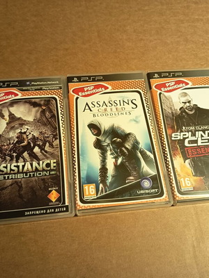 Psp games like new with Resistance Retribution, Assassin's Creed Bloodlines, Splinter Cell