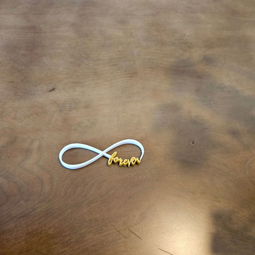 Infinity Bomboniere elegant decoration with 'Forever'