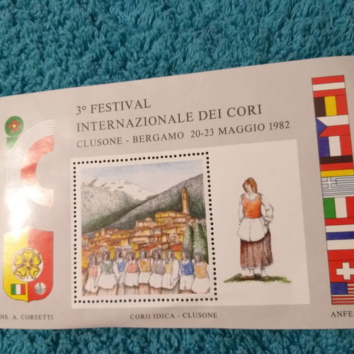 Commemorative stamp unsealed 3rd International Choir Festival 1982