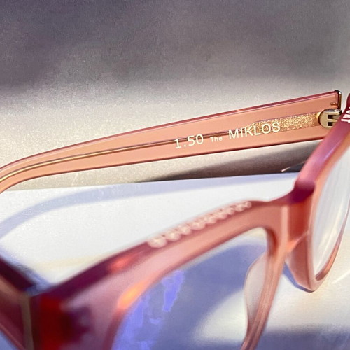 Caddis Milkos women's eyeglasses used, acetate frame with blue light filter