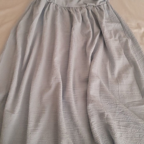 Shein summer dress new, blue, midi length, adjustable straps, size L
