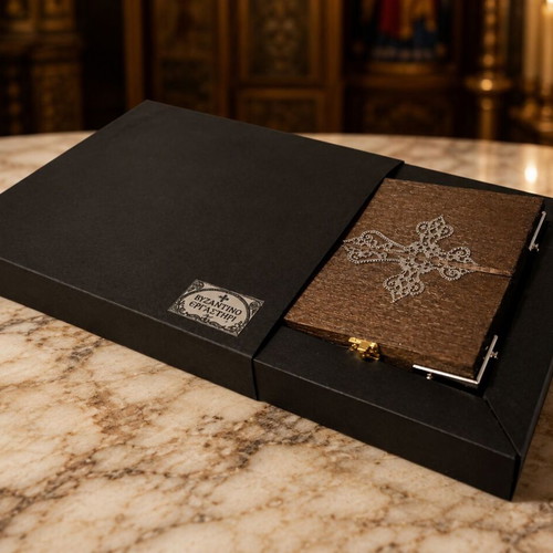 Handmade Christ Pantokrator Icon with Gift Box