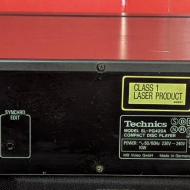 Technics SL-PG420A CD player like new with remote control