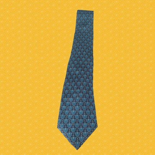 Nina Ricci silk tie like new, blue with classic pattern