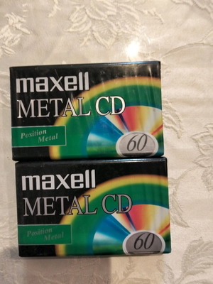 Maxell Metal CD cassette tapes new sealed, pack of 602