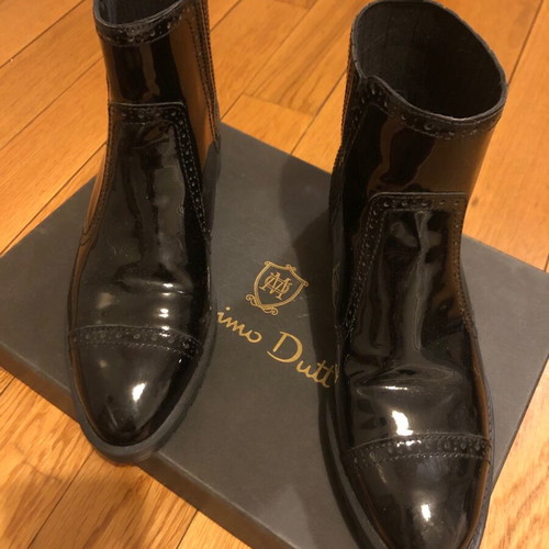 Massimo Dutti women's ankle boots 38 black like new