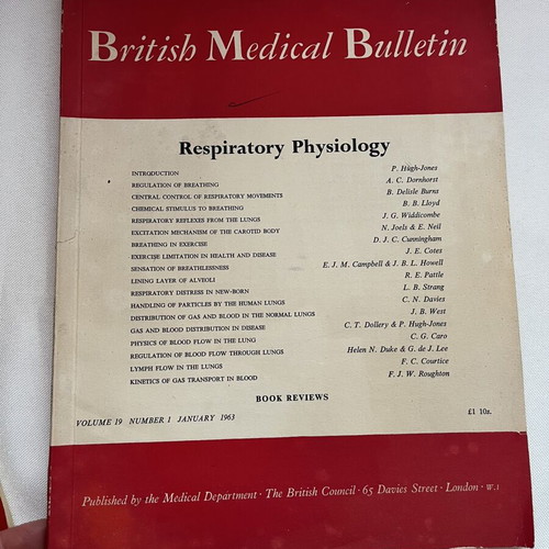 British Medical Bulletin collection like new, 4 historic medical journals