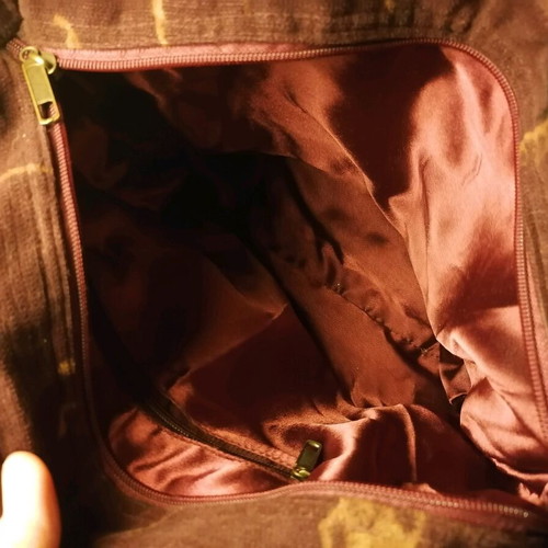 Handmade shoulder bag like new, red