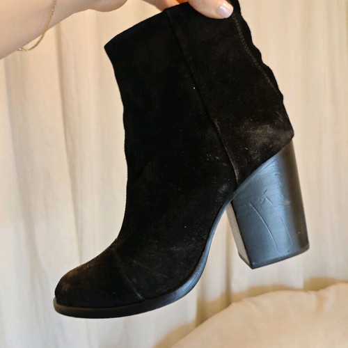 RAG & BONE leather ankle boots used, black