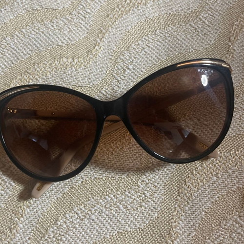 Ralph Lauren sunglasses used, authentic cream acetate