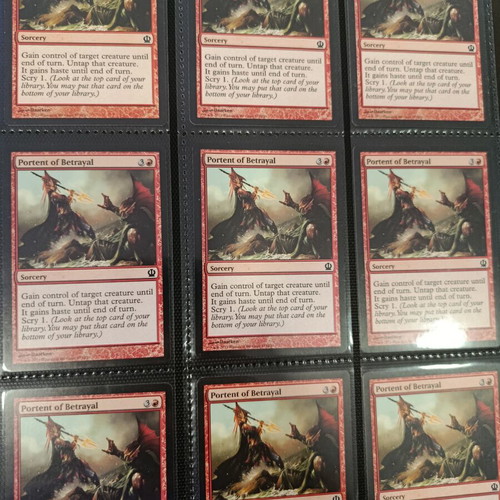 Magic the Gathering Journey into Nyx 2013 card album with 380 cards