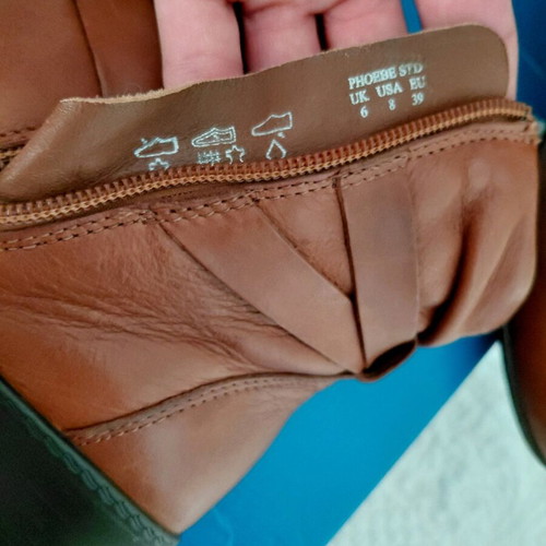 Hotter leather ankle boots used, brown, size 39