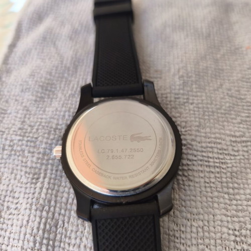 Lacoste Unisex Watch like new, black and gold