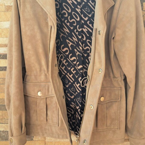 Desigual jacket like new, size Small, beige