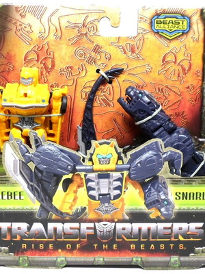 TRANSFORMERS 2023 RISE OF THE BEASTS ALLIANCE BUMBLEBEE SNARLSABER COMBINER MIB