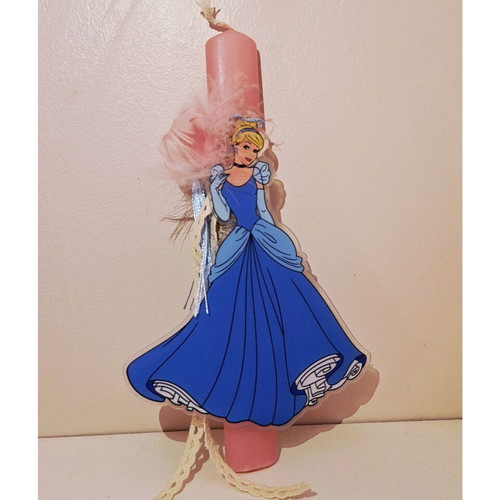 Cinderella Candle new pink color handmade